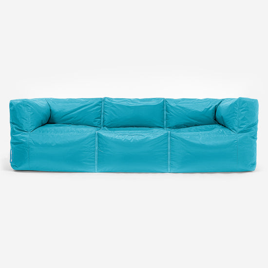 SmartCanvas™ Modulsofa Sækkestol 3 stk - Cyan Blå 01