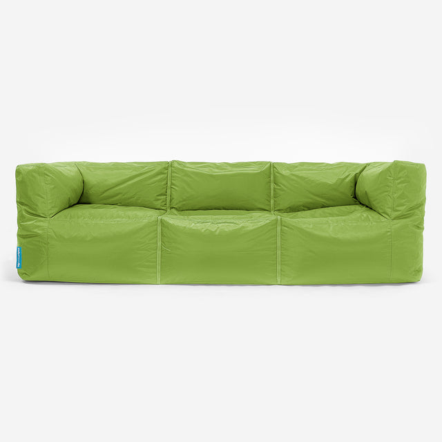 SmartCanvas™ Modulsofa Sækkestol 3 stk - Limegrøn 01