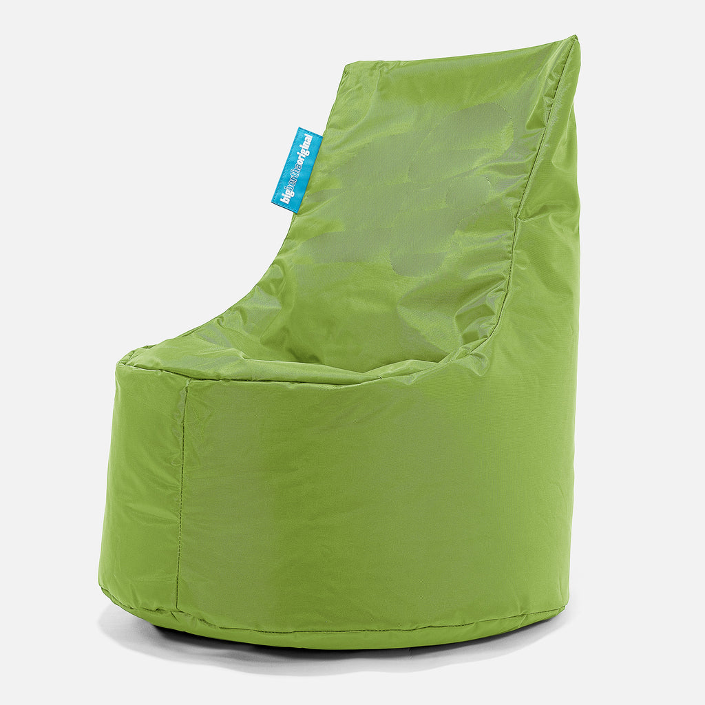 SmartCanvas™ Sækkestol med Ryglæn til Børn - Limegrøn 01