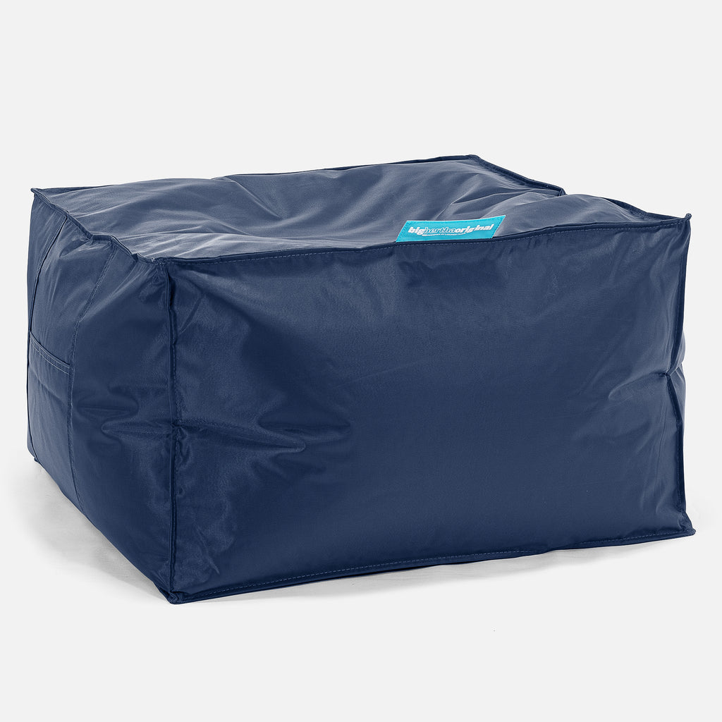 SmartCanvas™ Stor Firkantet Puf - Marineblå 01