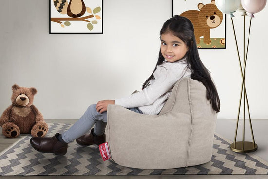 Sækkestol Børn 1-3 år - Stonewashed denim Grå 02