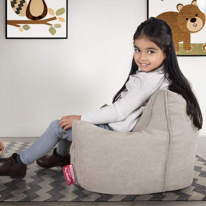 Sækkestol Børn 1-3 år - Stonewashed denim Grå 02