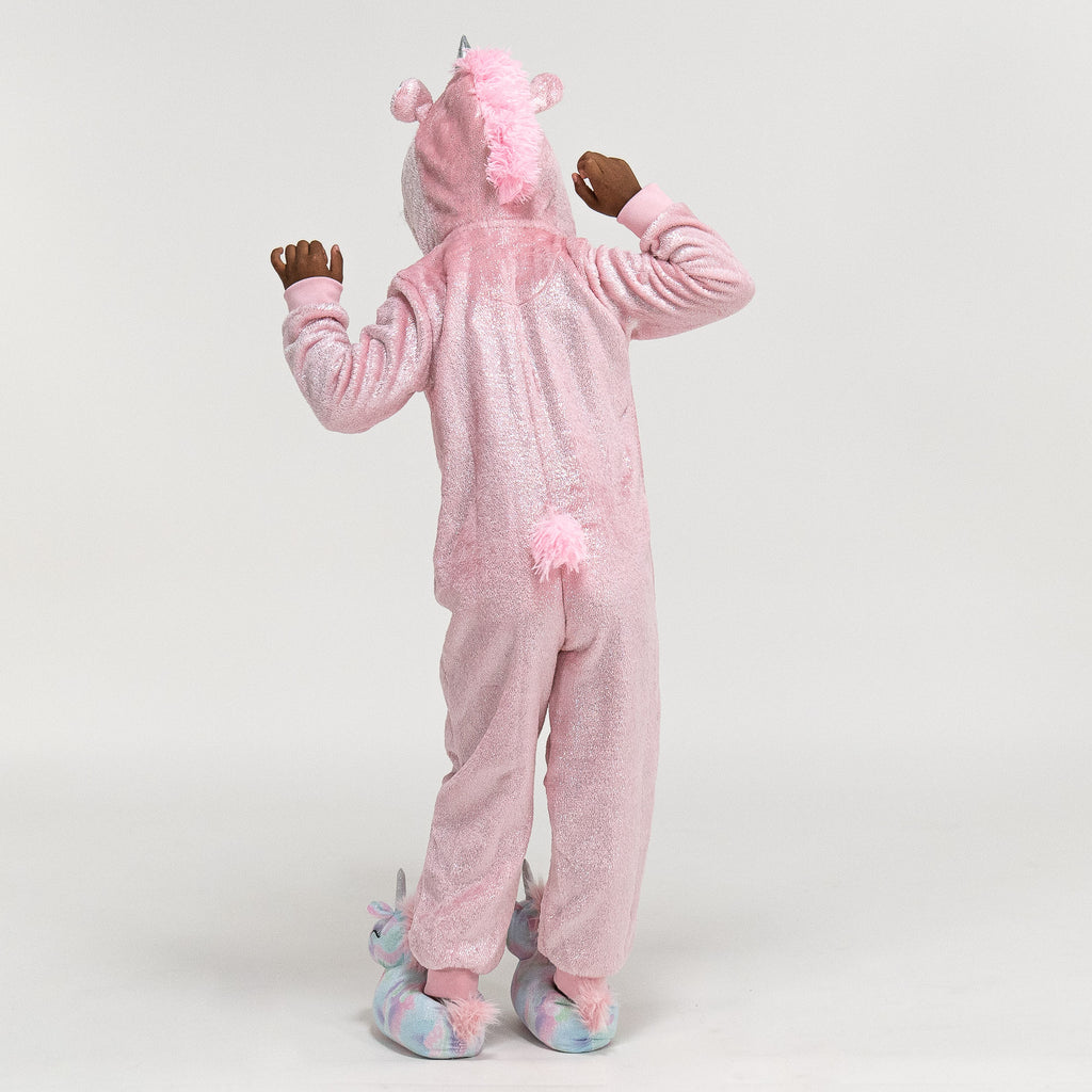 Fleece Dyr Onesie Pyjamas til Børn - Enhjørning 03