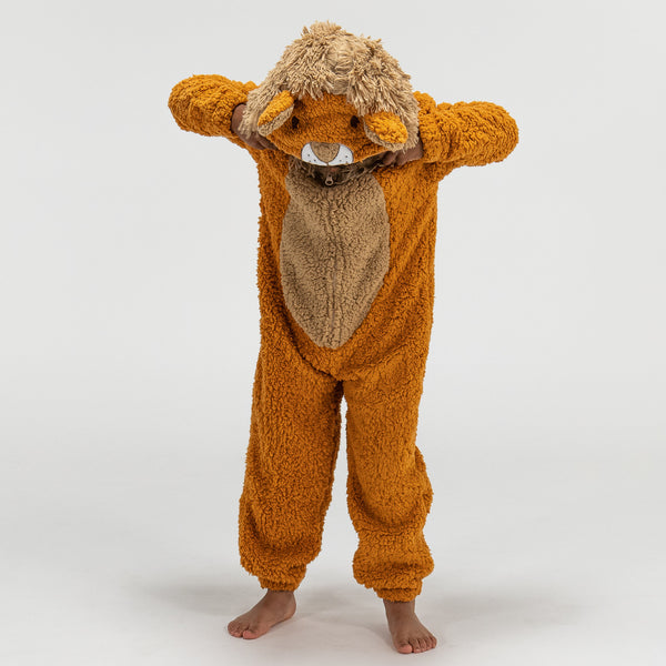 Fleece Dyr Onesie Pyjamas til Børn - Løve 01
