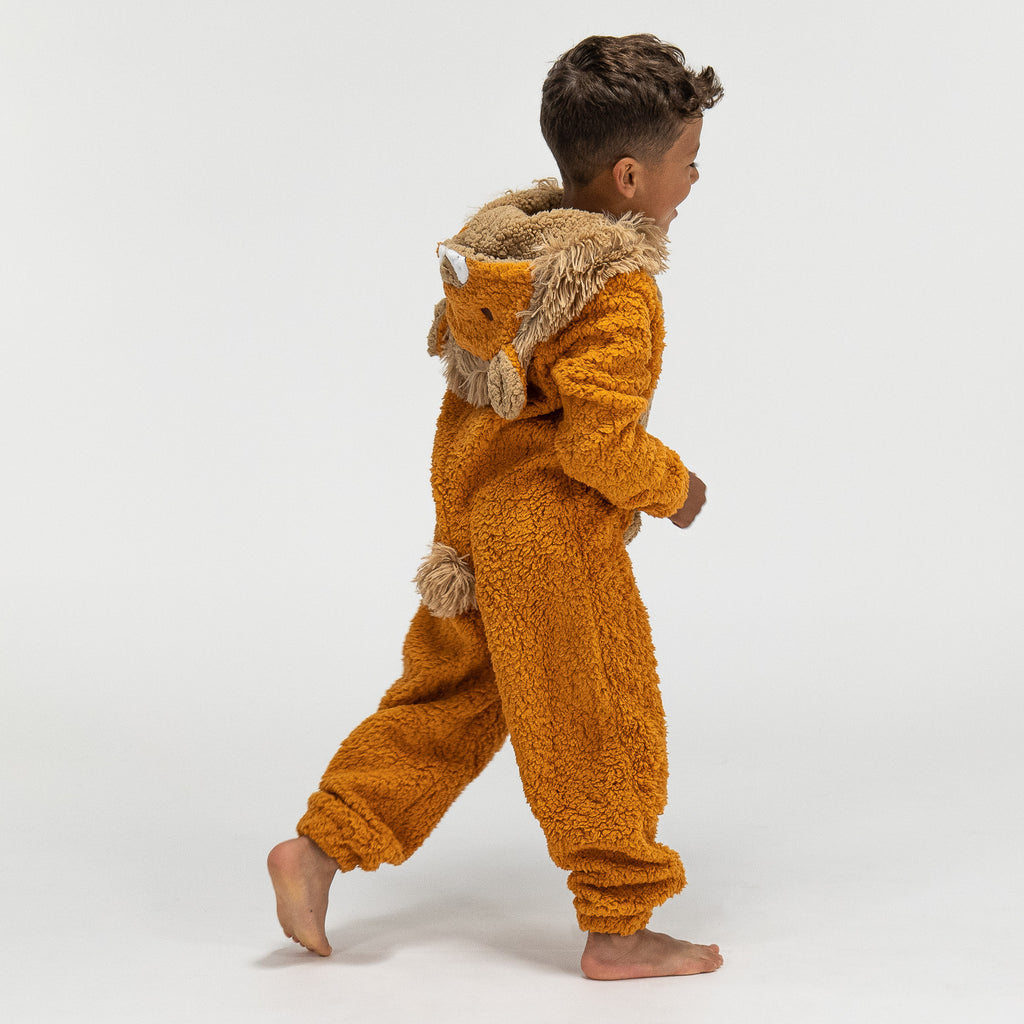 Fleece Dyr Onesie Pyjamas til Børn - Løve 02