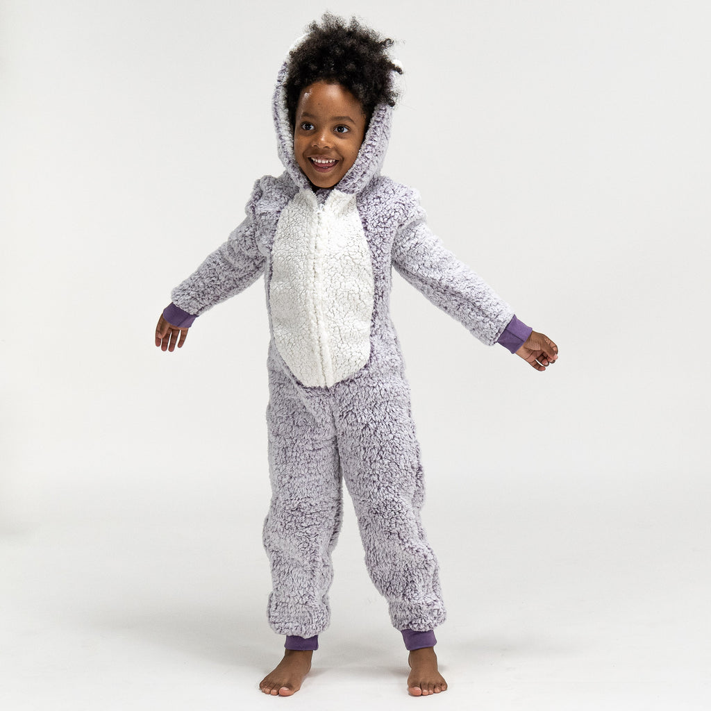 Fleece Dyr Onesie Pyjamas til Børn - Pindsvin 05