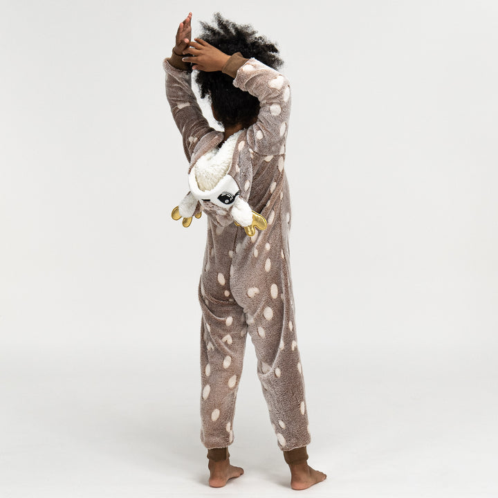 Fleece Dyr Onesie Pyjamas til Børn - Rensdyr Print 03