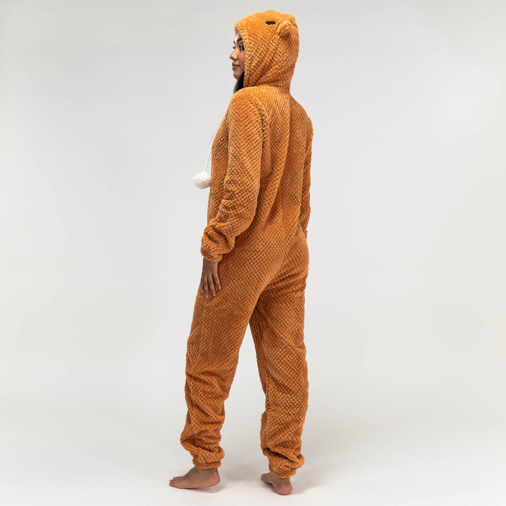 Fleece Dyr Onesie Pyjamas til Damer - Ræv 06