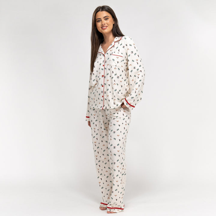 Jersey Pyjamas til Damer - Skiscene 02