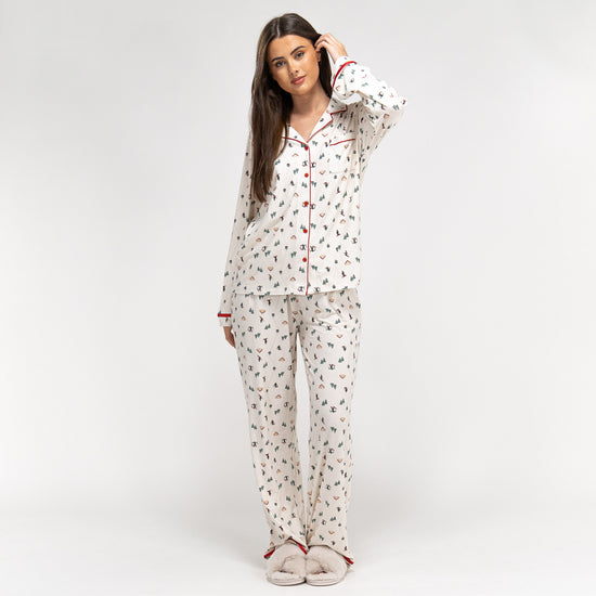 Jersey Pyjamas til Damer - Skiscene 03