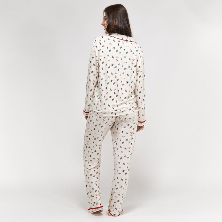Jersey Pyjamas til Damer - Skiscene 04