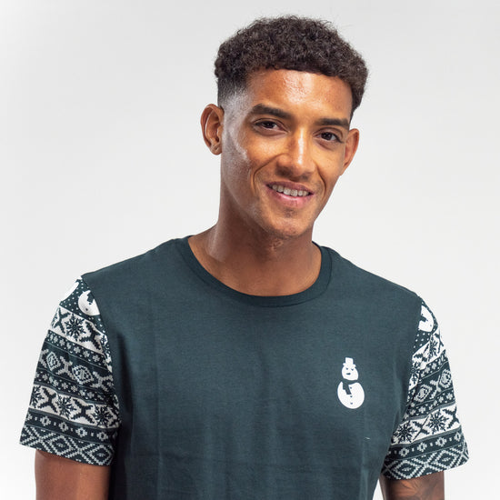 Jersey Pyjamas til Herrer - Grøn Fairisle 02