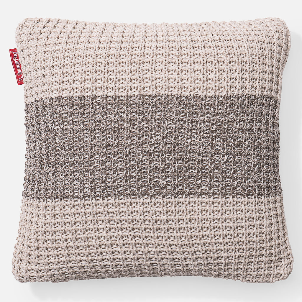 Pude 47 x 47cm - 100% Bomulds Chester Cremefarvet 01