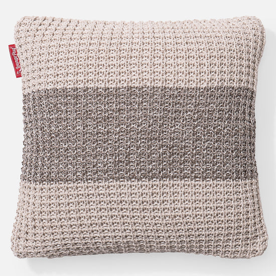 Pude 47 x 47cm - 100% Bomulds Chester Cremefarvet 01
