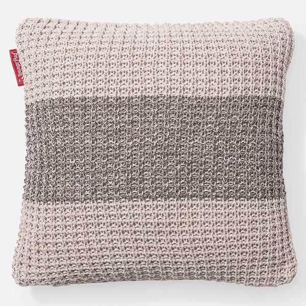 Pude 47 x 47cm - 100% Bomulds Chester Cremefarvet 01