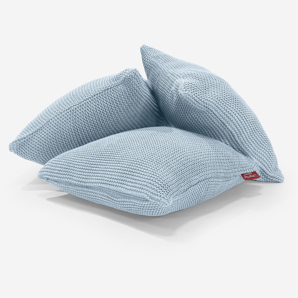 Pude 47 x 47cm - 100% Bomulds Ellos Blå Tåge 03