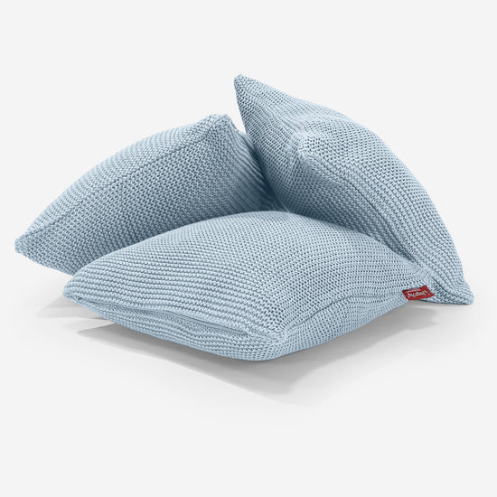 Pude 47 x 47cm - 100% Bomulds Ellos Blå Tåge 03