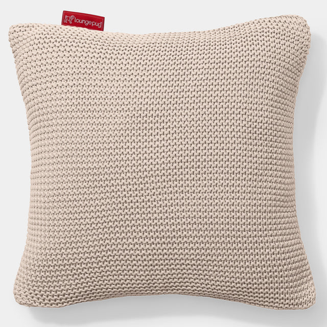 Pude 47 x 47cm - 100% Bomulds Ellos Cremefarvet 01
