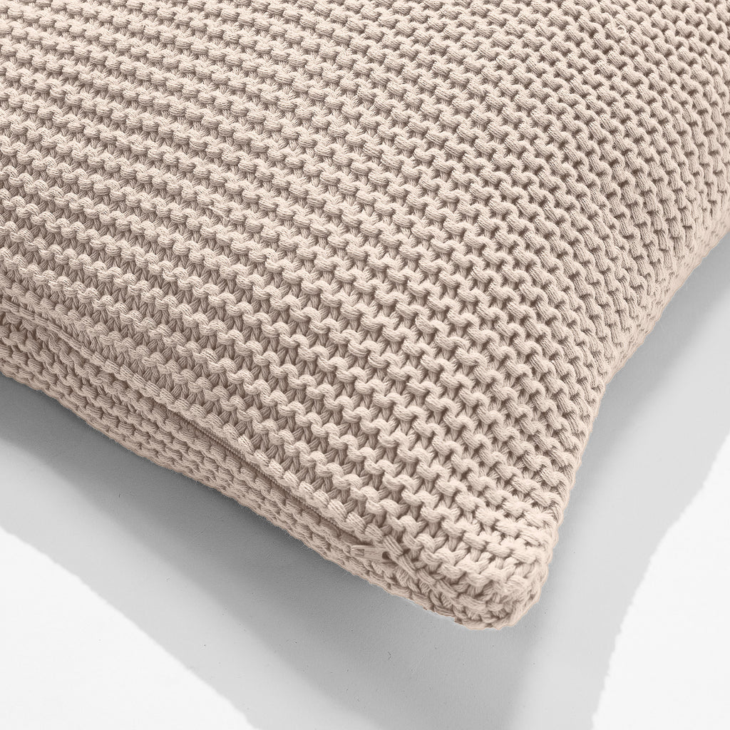 Pude 47 x 47cm - 100% Bomulds Ellos Cremefarvet 02