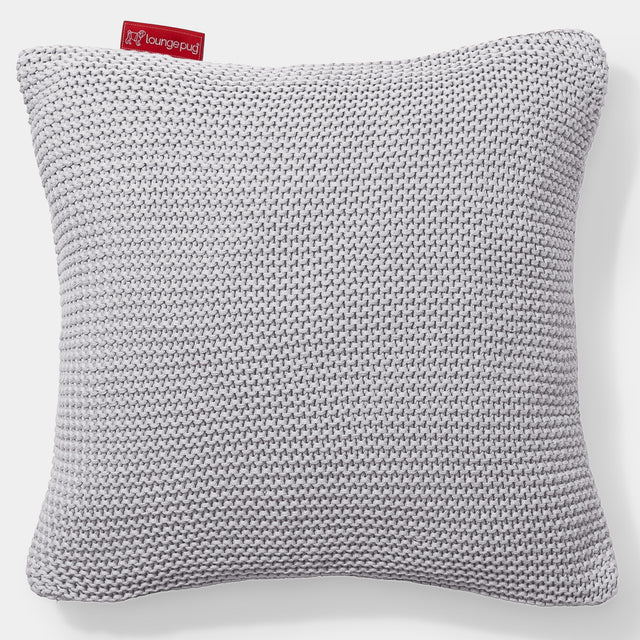 Pude 47 x 47cm - 100% Bomulds Ellos Lysegrå 01