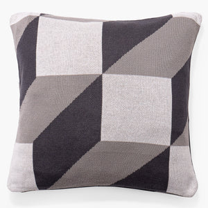 Pudebetræk 47 x 47cm - Strikket Prism