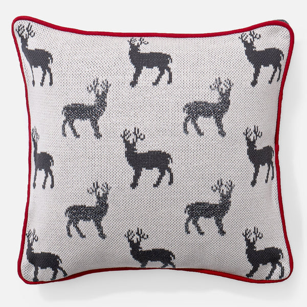 Pude 47 x 47cm - 100% Bomulds Stag 01