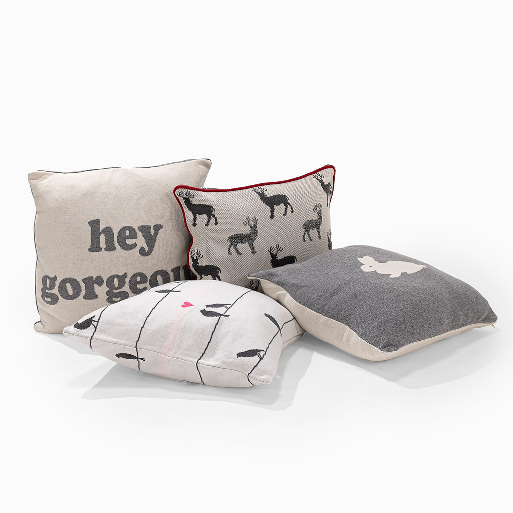 Pude 47 x 47cm - 100% Bomulds Stag 05