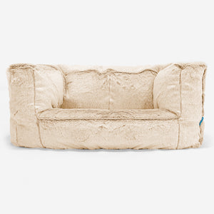 Albert Børnesofa 2-6 år - Imiteret Kaninpels Hvid