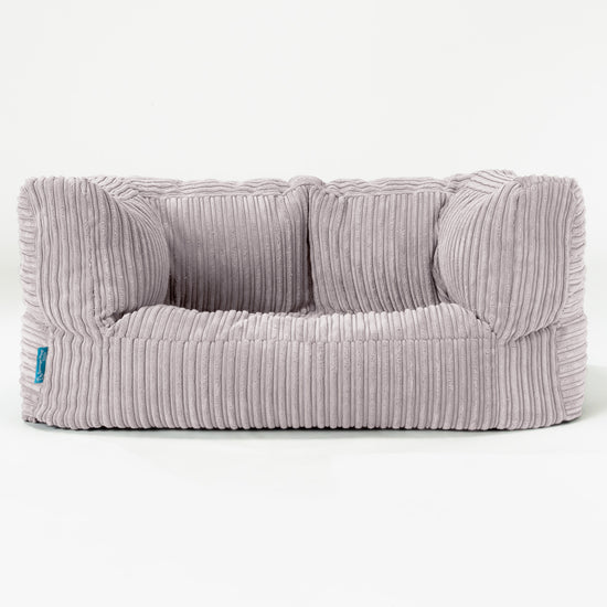Albert Børnesofa 2-6 år - Klassisk Jernbanefløjl Sølvgrå 01