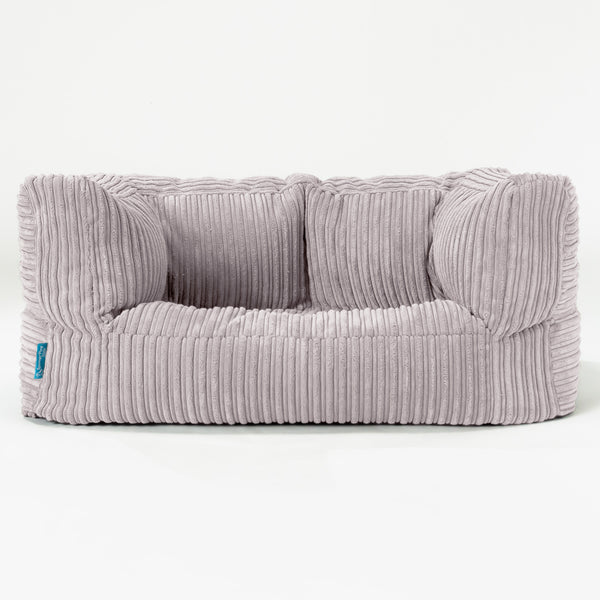 Albert Børnesofa 2-6 år - Klassisk Jernbanefløjl Sølvgrå 01