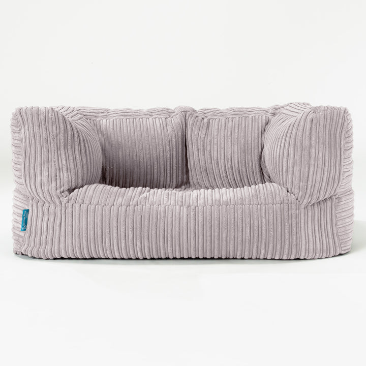 Albert Børnesofa 2-6 år - Klassisk Jernbanefløjl Sølvgrå 01