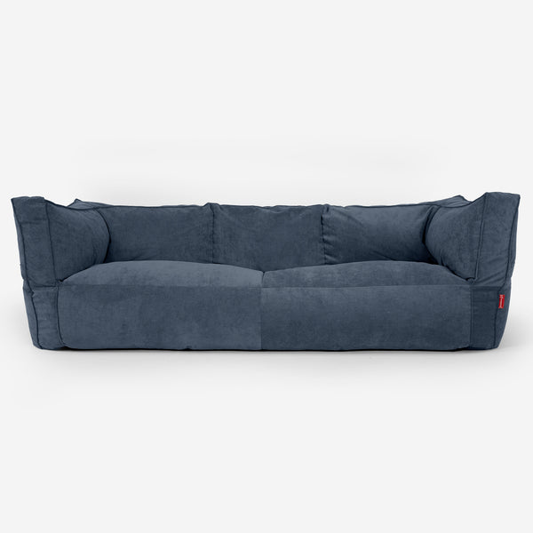 Albert Sækkestol Sofa 3 pers - Babyfløjl Navy 01