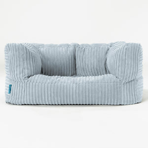 Albert Børnesofa 2-6 år - Klassisk Jernbanefløjl Baby Blå