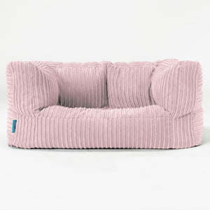 Albert Børnesofa 2-6 år - Klassisk Jernbanefløjl Blush Lyserød