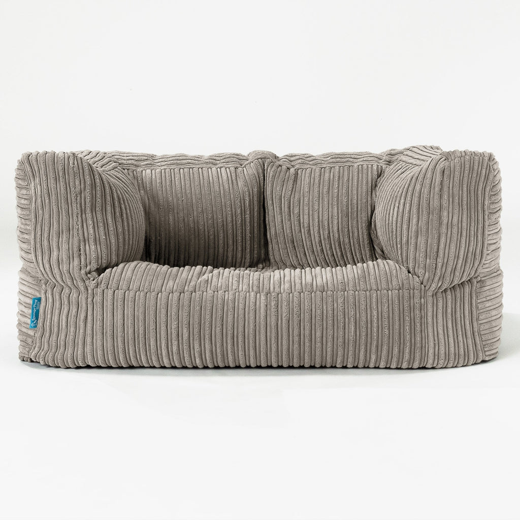 Albert Børnesofa 2-6 år - Klassisk Jernbanefløjl Mink 01