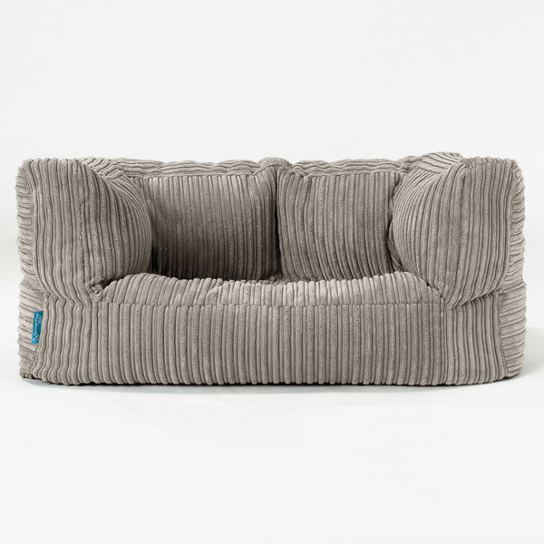 Albert Børnesofa 2-6 år - Klassisk Jernbanefløjl Mink 01
