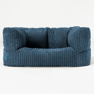Albert Børnesofa 2-6 år - Klassisk Jernbanefløjl Navy