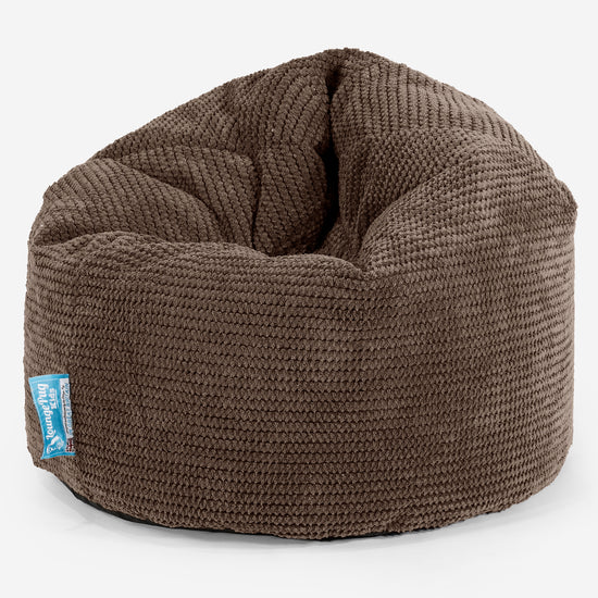 Børnesækkestol 2-6 år - Pom Pom Chokolade Brun 01