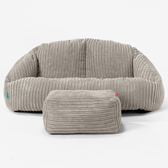 Bubble Børnesofa 2-6 år - Klassisk Jernbanefløjl Mink 02