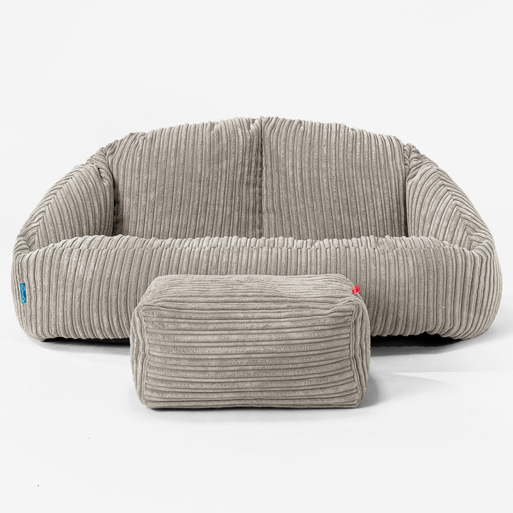 Bubble Børnesofa 2-6 år - Klassisk Jernbanefløjl Mink 02
