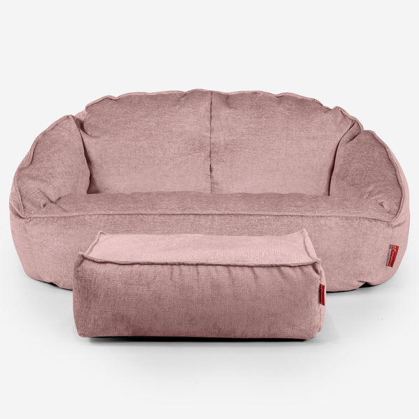 Bubble-sækkesofa - Chenille Lyserød 01
