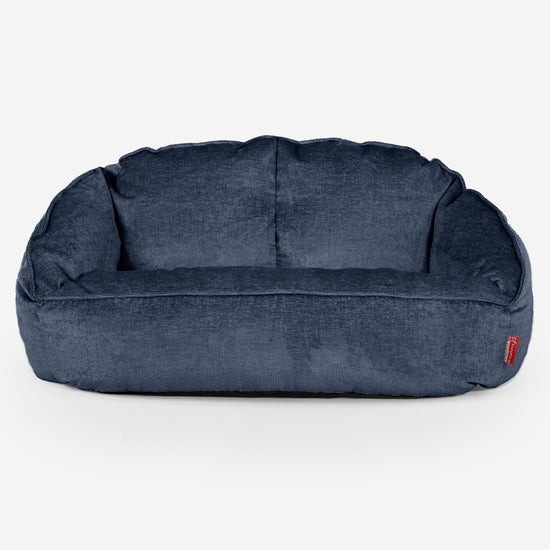 Bubble-sækkesofa - Chenille Navy 01