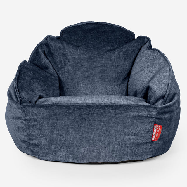 Bubble-sækkestol - Chenille Navy 01