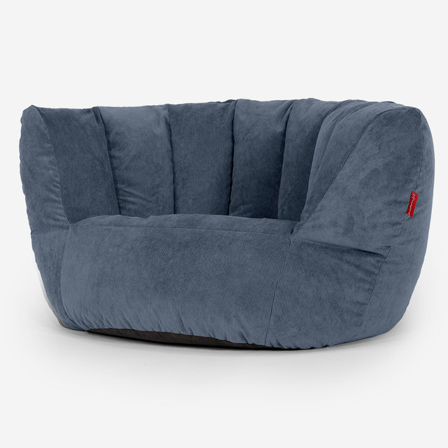 Charles Vintish Sækkestol - Babyfløjl Navy 02