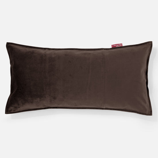 CloudSac 50 Kæmpe Pude med Memory Skum 40 x 80cm - Fløjl Espresso 01