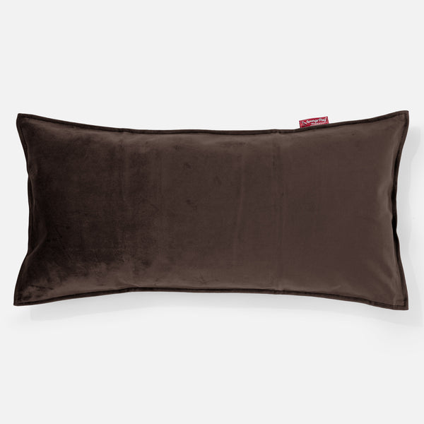 CloudSac 50 Kæmpe Pude med Memory Skum 40 x 80cm - Fløjl Espresso 01