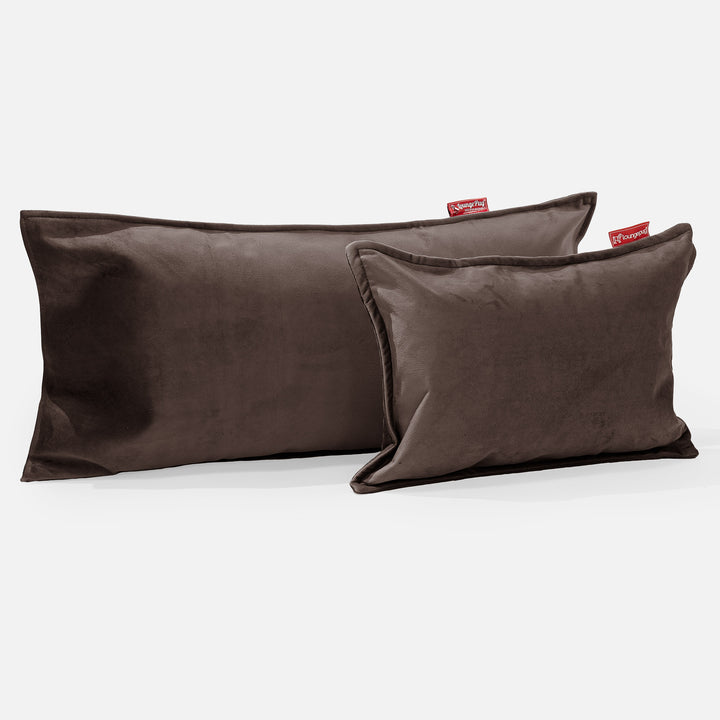 CloudSac 50 Kæmpe Pude med Memory Skum 40 x 80cm - Fløjl Espresso 03