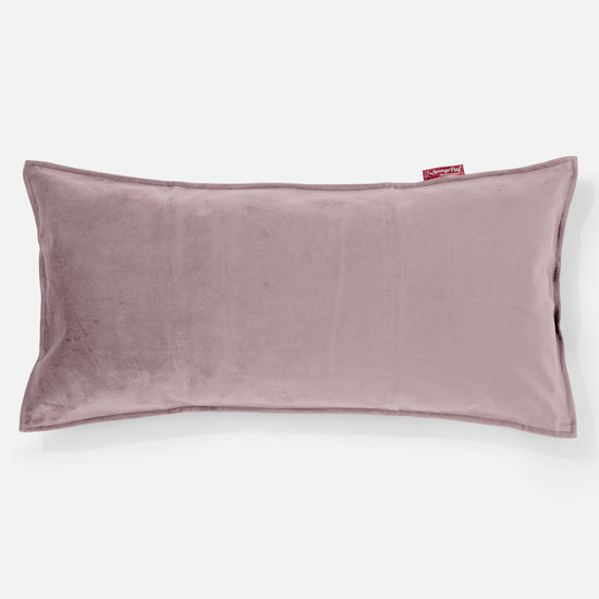 CloudSac 50 Kæmpe Pude med Memory Skum 40 x 80cm - Fløjl Lyserød 01