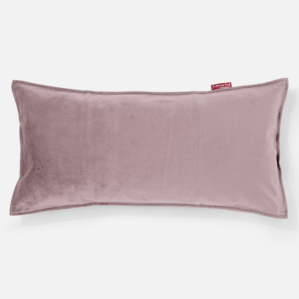 CloudSac 50 Kæmpe Pude med Memory Skum 40 x 80cm - Fløjl Lyserød 01