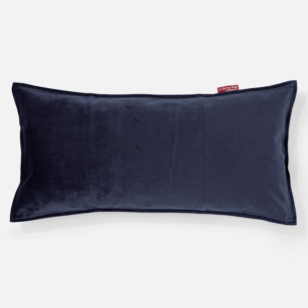 CloudSac 50 Kæmpe Pude med Memory Skum 40 x 80cm - Fløjl Marineblå 01